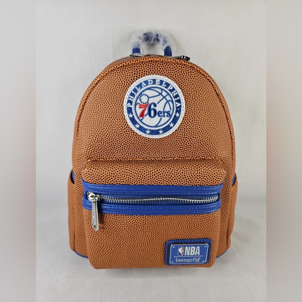 Loungefly NBA Philidelphia 76ers Basketball Mini Backpack NWT Purse Bag (WP180)